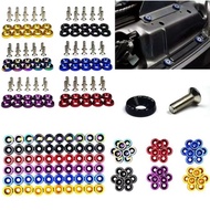 M6 10pcs UNIVERSAL SCREW ALLOY SKRU COLOUR NUMBER PLATE M6X10MM COOLENT COVER KERETA SKRU