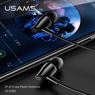 GENUINE USAMS EP-37 3.5mm Jack Earbuds Wired Control 1.2M In-ear Earphone Lightweight Stereo Headphone With Mic