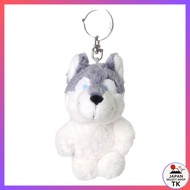 [From Japan][NICI] key holder Siberian Husky 10cm kids W7×D8×H10cm
