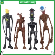 huanhuang 4Pcs/Set Siren Head Model Light Effect Movable Hands Funny Horror Siren Head Model Toy for