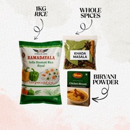Complete Indian Biryani Set (1KG Basmati Rice + Biryani Powder + Whole Biryani Spices)