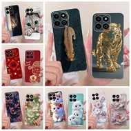 For Honor X7C Case ALT-LX2 Cool Leopard Tiger Painted Cover Soft Slim Phone Case For Honor 200 Smart