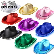 ORIENRI Space Cowgirl Hat, EVA Composite Light Up Cowgirl Hat, Durable Comfortable LED Shiny Cowboy 