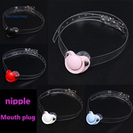 Women Silicone Pacifier Open Mouth Gag Adult Bondage Restraint Sex Role Play Toy
