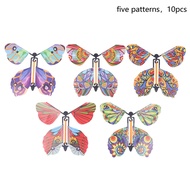 wanglianzhon 10 PCS Magic Wind Up Flying Butterfly Surprise Box Explosion Box in The Book