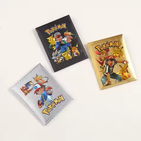 Carte dorée Pokemon Pikachu VMAX GX EX V, cartes argentées, anglais, espagnol, Charizard Arceus, Col