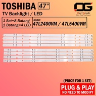 Toshiba 47 Inch 47L2400VM / 47L5400VM LED Backlight TV / Lampu LED TV