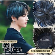 Men's Toupee Hairclip Synthetic Wig Comfortable to Wear Toupee for Men Wig for Men