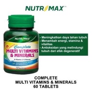 nutrimax complete multivitamins dan minerals