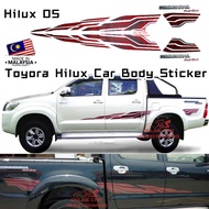 Toyota Hilux Vigo/Hilux Revo/Hilux 2.4cc/2.5cc/2.8cc/3.0cc Car Body Sticker/Side Body Sticker/Lining