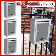 Aluminium Alloy Mailbox Wall Mounted Outdoor Letter Post Mail Box Peti Surat Self Assembly DIY