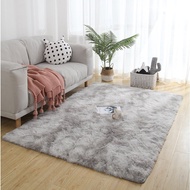 Fluffy Floor Mat Rug Living Room Karpet Bulu Lembut Gradient Carpet Sheggy Alas Lantai Floor Doormat