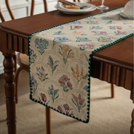 Table Runner Nordic Table Runner Cotton Table Runner with Tassels Cotton Linen Tablecloth Mat for Di