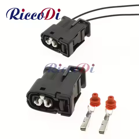 1 Set 2 Pin Auto EU260 Injector Connector 2JZ-GE Matrix Lexus SC300 Hyundai RX For Toyota 90980-1124