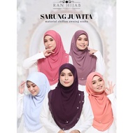 Tudung sarung labuh  instant chiffon 2 layer saiz XL