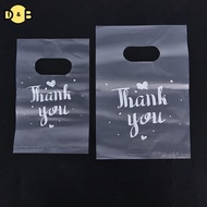 [DB] 100Pcs Thank you Plastic Gift Bags Wedding Candy Bags Shopping Carrier Bags TH