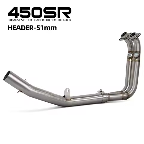450SS Exhaust Front Pipe for CFMOTO 450SR 450SS 450NK 450 SR/SS/NK 2022-2026 51MM Motorcycle Exhaust