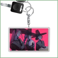 For KPop Demon Hunters Animated Movie Character Keychains Animated Movie Figure Purse Charm 2D Acryl