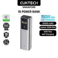 [CCC Power Bank] CUKTECH 10 Power Bank 150W Fast Charging 10000mAh Powerbank Portable Charger PB100P