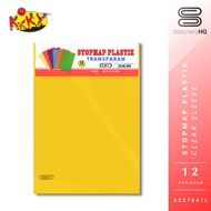 SGM - 1 Pack / 12 Lembar Map L F4 Kiky Transparan / Map Bening F4