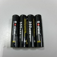 Soshine LIION 350mah 3.7V AAA/10440 and AA/14500 rechargeable battery 4pcs with 1 battery case