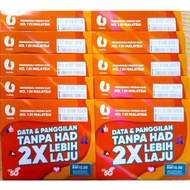 Umobile 5G Prepaid Aero Sim Ready Stock