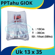 PP Plastic Tofu Tempeh PPT Jade Thin 0.02mm size 13x35