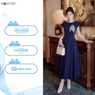 ZIN BOUTIQUE Feminine Japanese Gold Design Dress MDU6497