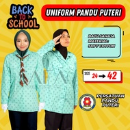 Baju Kemeja Pandu Puteri Lengan Panjang Seragam Sekolah Girl Scout School Uniform