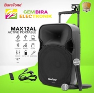 Speaker Aktif Baretone 12 inch Max12al Original Bluetooth Meeting Wireless Speaker Baretone