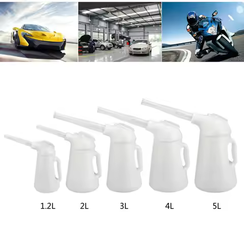 Oil Jug with Spout Oil Dispensing Bottles Measuring Container Jug Tools Leakageproof Engine Oil Disp