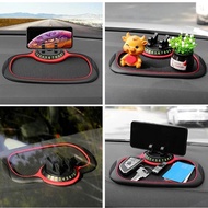 Car Mobile Phone Anti-slip Mat Car Storage Mat 360 Bracket Navigator Rotating Q4c6