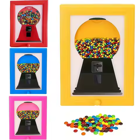 1PC Candy Dispenser Picture Hanging Candy Frame Gumball Machine In A Frame Handy Fast Distribution C
