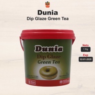 Dunia Dip Glaze Green Tea 1 Kg - Celupan & Selai Green Tea - Toping Donat Green Tea Manis Greentea D
