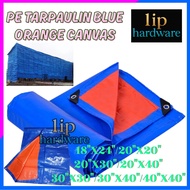 Tarpaulin Canvas Sheet Waterproof Ready  Orange & Blue Plastik Canvas Kereta Canvas Lori Canvas