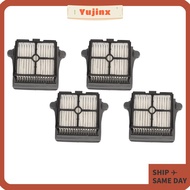 YUJINX 4PCS Vacuum Floor Cleaner Filters, ABS Grey Vacuum Filter Replacement, Reusable Reusable Comp