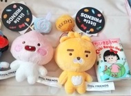 Kakao Friends Little Ryan 獅子 lion cheese 芝士波 Apeach 桃子 波板糖 全新正版 BB 桃 熊 公仔 屁桃 吊飾 掛饰 bear 公仔 peach 吊飾