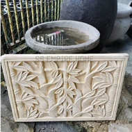 Wall Slate WS09  Fiberglass 91x61x5 Realistic 3D Garden Home Bamboo Art Craft Carving Dinding Hangin