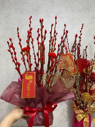 銀柳盆栽 年花 新年銀柳