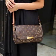 LV Favorite MM老花斜背包