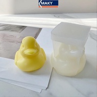 MAKY 3D Little Yellow Du Candle Silicone Mold DIY Du Crystal Epoxy Resin Mould Animal Candle Making 