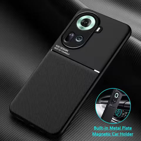 For OPPO Reno 11 5G 6.7" Case Leather Silicone Bumper Shockproof Phone Case For OPPO Reno11 11 5g Ca
