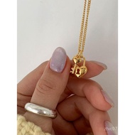 Summer Press Sterling Silver Heart Have Hundred s925 Simple Love Match Necklace Gold-Plated Style Lo