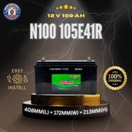 OSIMA N100 105E41R Maintenance Free Heavy Duty Battery | Conventional Truck Ship Ferry Cargo Boat Ba