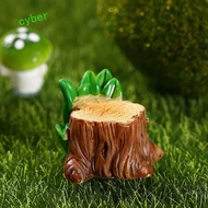 CYBERLINX Simulation Tree Stump, Cute DIY Resin Small Tree Stump, 9 Styles Cartoon Tree Stump Shape 