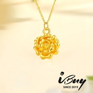 IBUY 999 Gold Rose Pendant 0.46G 24K (999) / 999玫瑰花