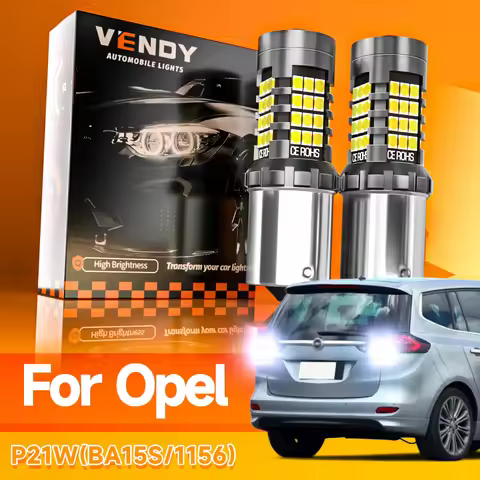 2pcs LED Reverse Light Blub Backup Lamp P21W BA15S 1156 Canbus For Opel Frontera B Astra F G H Corsa