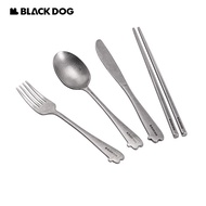 Naturehike&amp;Blackdog Outdoor Stainless Steel Portable Tableware Travel Knife Fork Spoon Chopsticks Set Picnic Folding Tableware