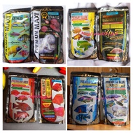 100g Akari PREMIUM RED PREMIUM BLUE PREMIUM YELLOW PREMIUM MAXI BLOOD RED PARROT PELLETS 1mm and 2mm