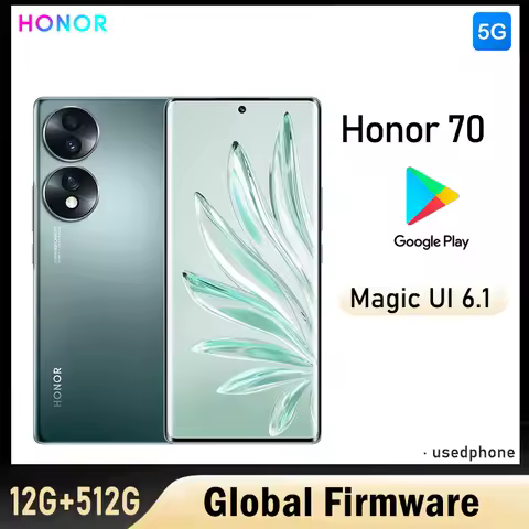 HONOR 70 5g Smartphone Global firmware 6.67-inch 4800mAh rear camera 54MP Snapdragon 778G Plus RAM 1